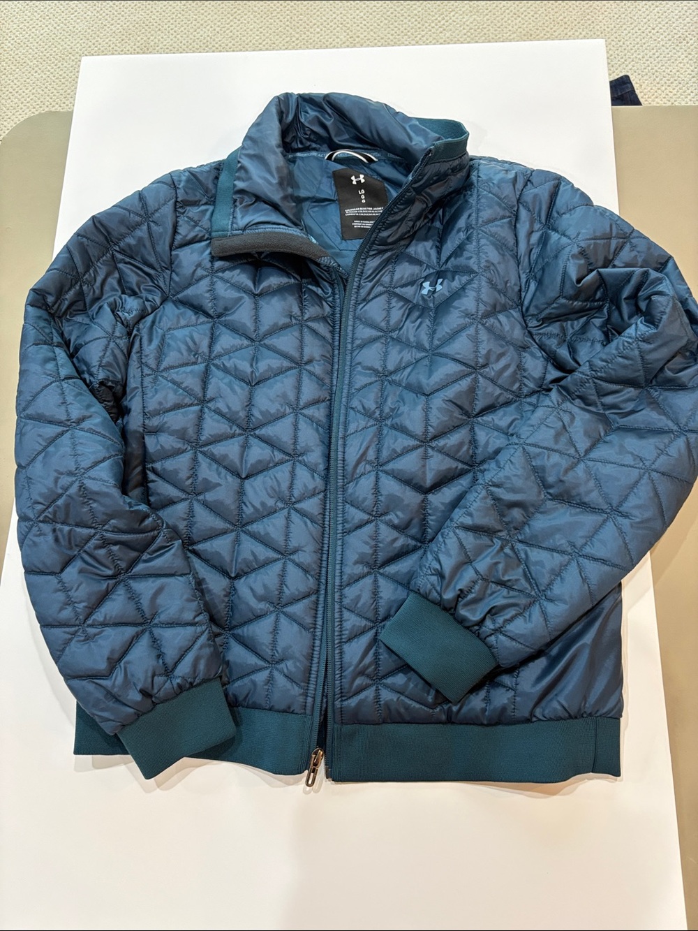 LG Women's Blue Quilted Puffer Jacket